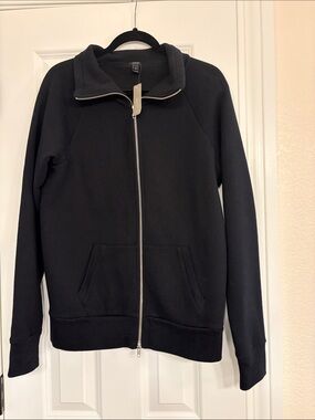 J. Crew Black Zip-Up Hoodie Jacket